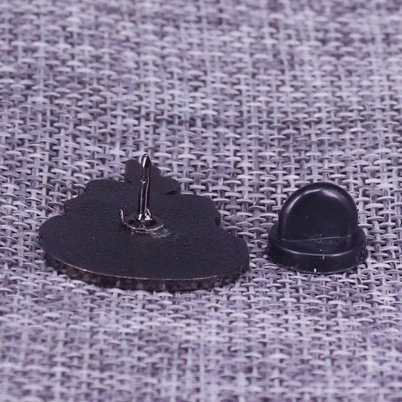 Feminist Witch Pink Cauldron Enamel Pin - Picture 2 of 2